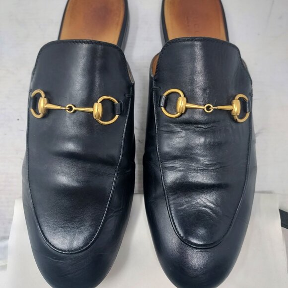 Gucci Black Horsebit Princetown Slide Mule - Picture 5 of 10